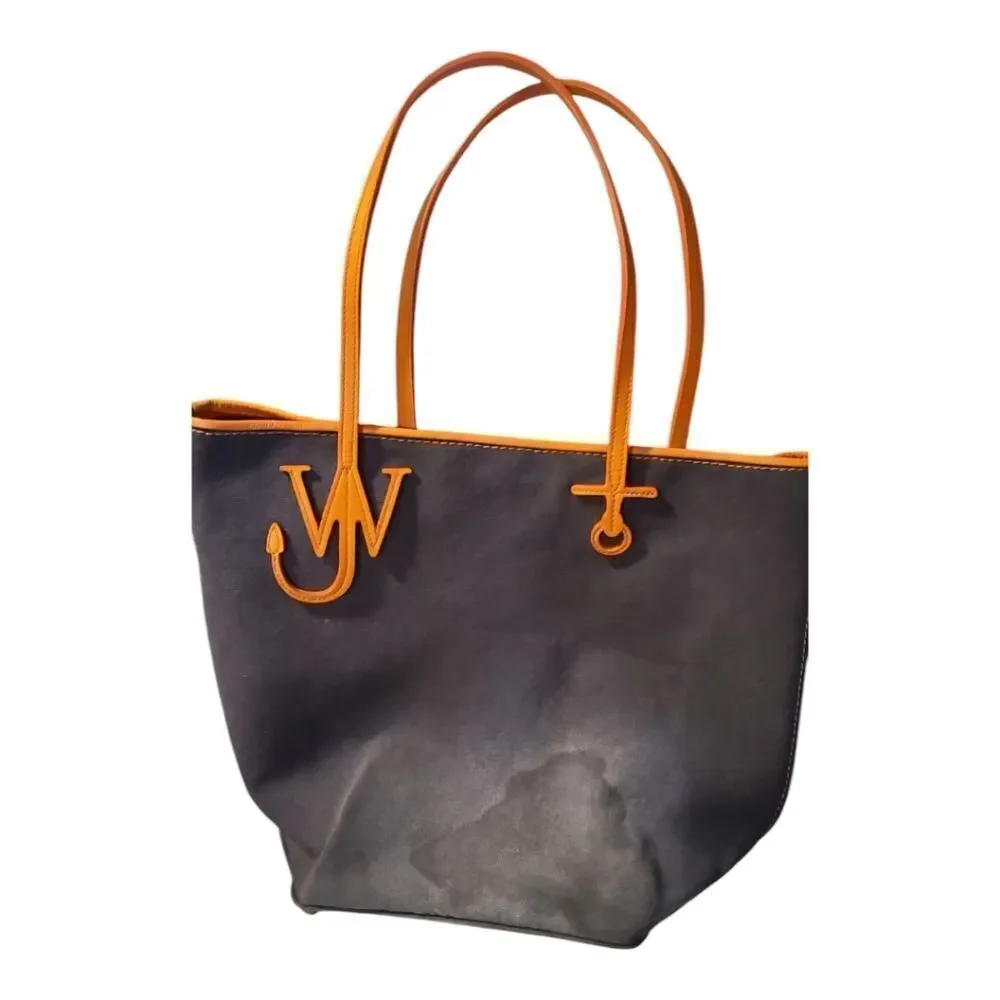 J.W. Anderson Canvas Tall Anchor Shopping Tote‎ Graphite Designer Bag